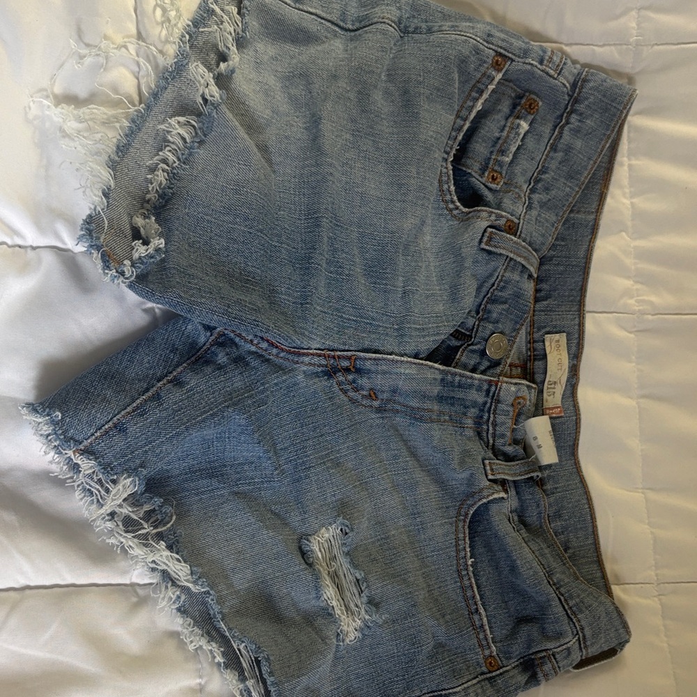 Levi's Light Blue Jean Shorts